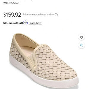 Cole Haan Grandpro Spectator Women leather shoe size 8 causal color sand